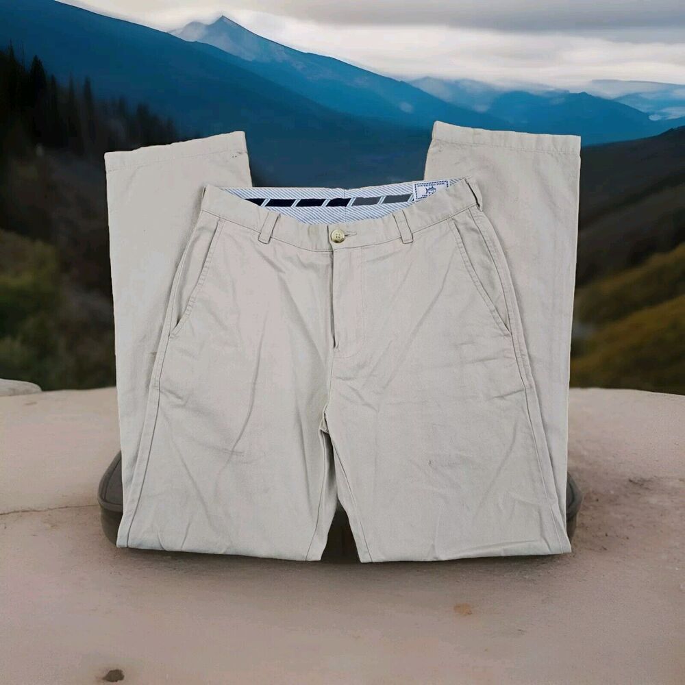 Southern Tide Chino Pants Men's Size 30x31 Beige Straight Stretch Pima Cotton